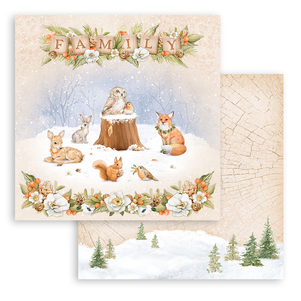 Stamperia -  Winter Valley  - 10 olika dubbelsidiga ark 12x12" - 4