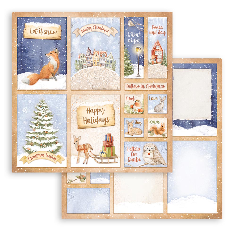 Stamperia -  Winter Valley  - 10 olika dubbelsidiga ark 12x12" - 8