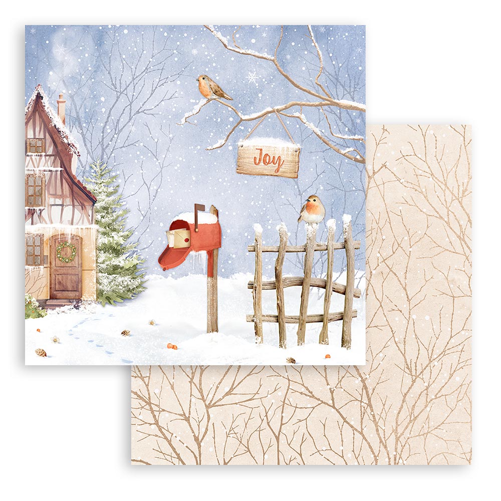 Stamperia -  Winter Valley  - 10 olika dubbelsidiga ark 12x12" - 3