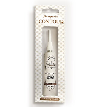 Stamperia - Create Happiness Contour liner ml 20 - White