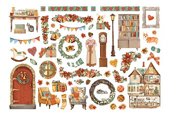 Stamperia - Ephemera - All Around Christmas
