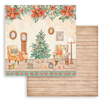 Stamperia - All Around Christmas - 10 olika dubbelsidiga ark 8x8"