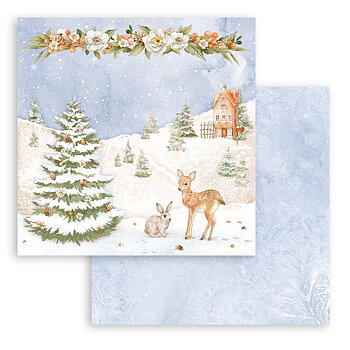 Stamperia - Winter Valley - 10 olika dubbelsidiga ark 8x8"