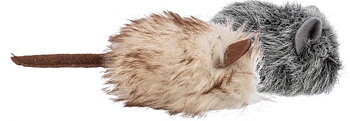 Mus, plysch med kattmynta, 9 cm