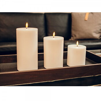 DELUXE HOMEART LED Blockljus vit