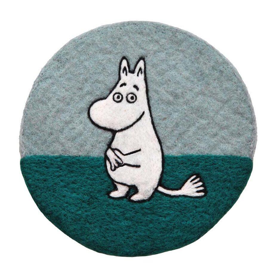 Moomin Felted Trivet - Moomin, blue