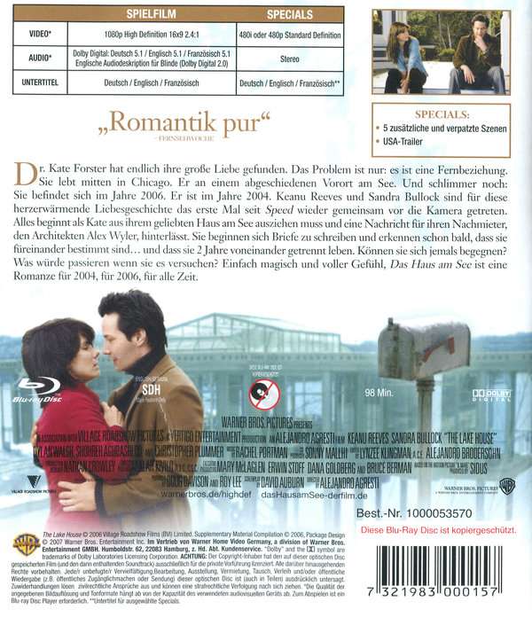 Lake House (ej svensk text) (Blu-ray) - 2