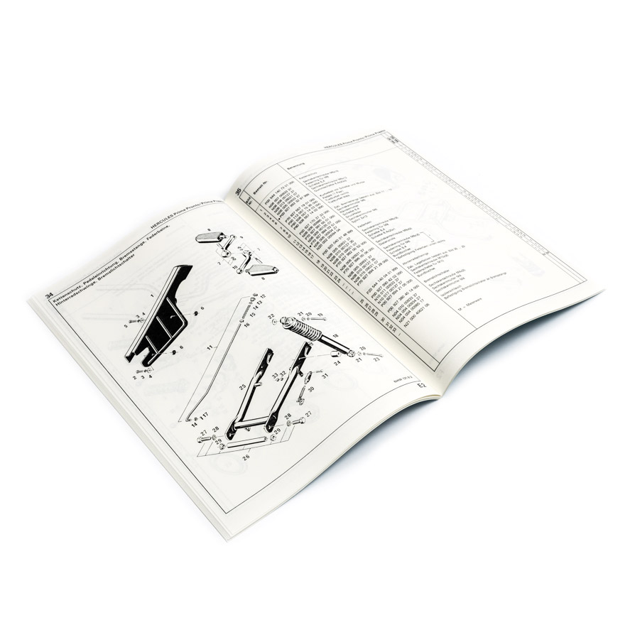 Reservedelskatalog Hercules Presto/Pronto - 2