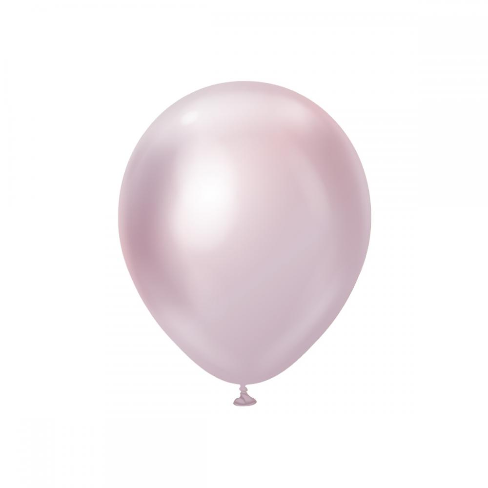Premium Latexballonger Pink Gold Chrome