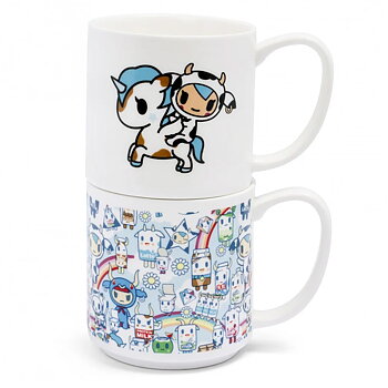 Tokidoki Porslinsmuggar i Presentbox - Set med 2 - 270 ml - Stapelbara 