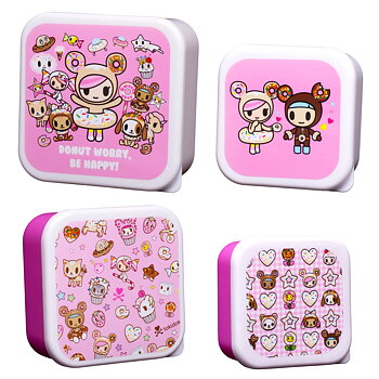 Tokidoki Kawaii Lunchlådor 4-pack