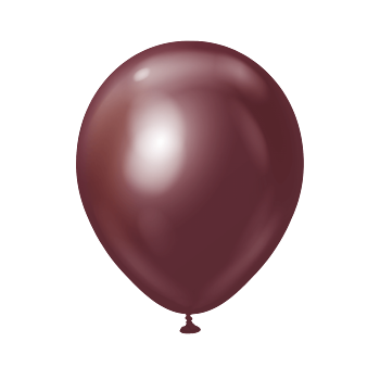 Premium Ballonger Mellanstora Burgundy Chrome
