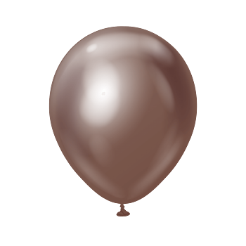 Premium Ballonger Mellanstora Chocolate Chrome
