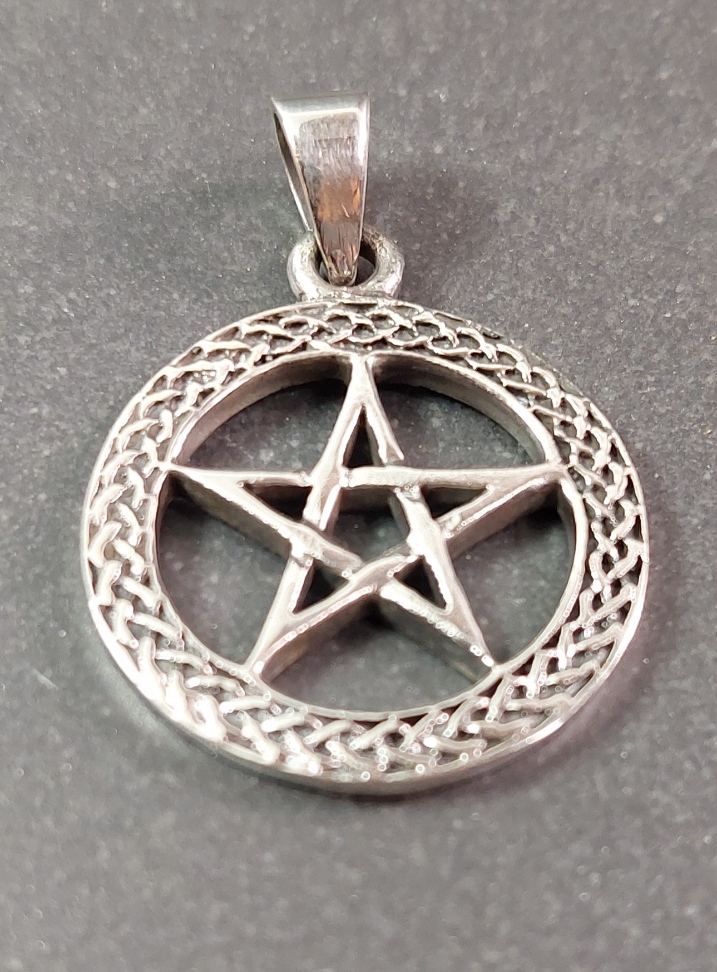 Pentagram med Keltisk Väv - 2