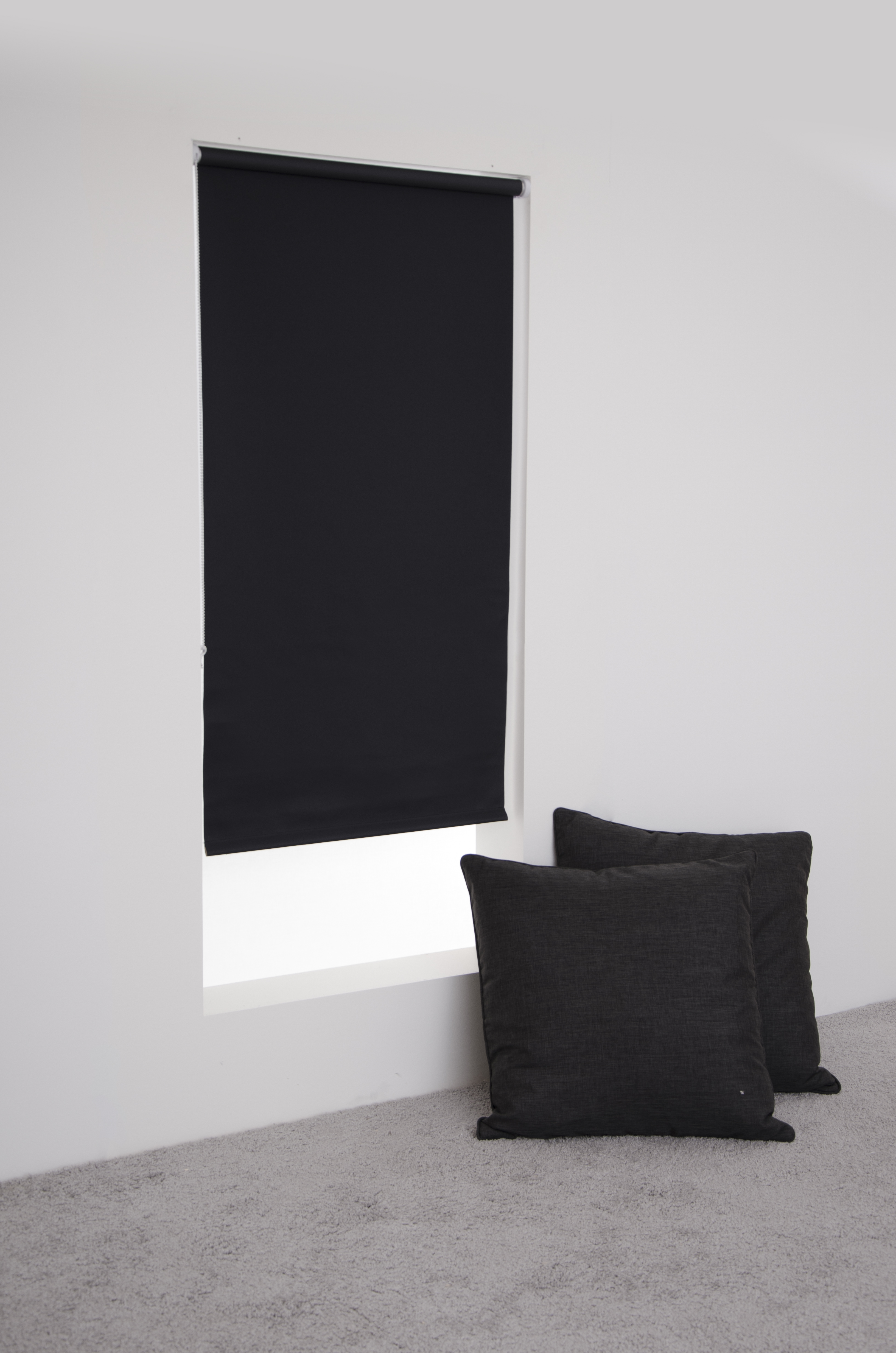 Mörkläggande rullgardin svart 120cm