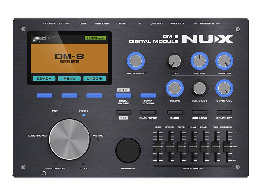 NUX DM-8 all mesh head (REMO) digital drum kit - 5