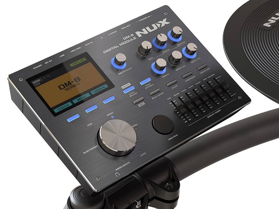 NUX DM-8 all mesh head (REMO) digital drum kit - 4