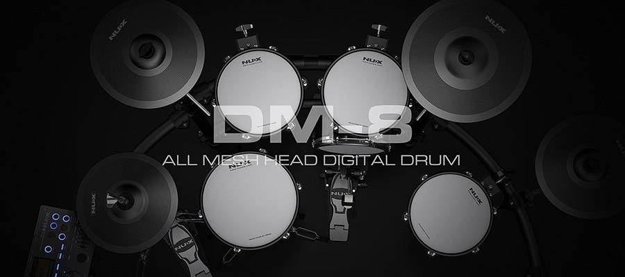 NUX DM-8 all mesh head (REMO) digital drum kit - 14