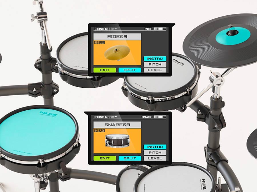 NUX DM-8 all mesh head (REMO) digital drum kit - 16
