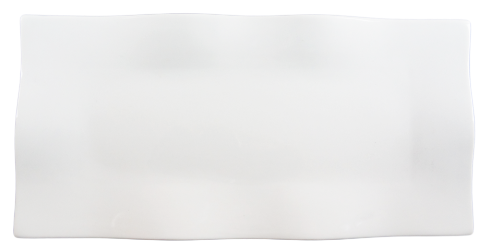 Rektangulär Porslins Tallrik - Vågor 4 pack - 2