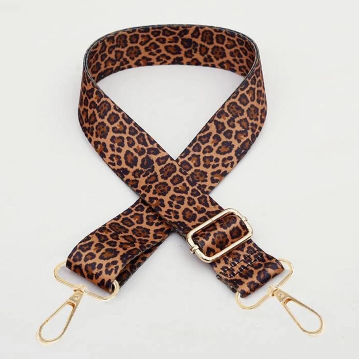 Reglerbar axelrem - leopard med guld