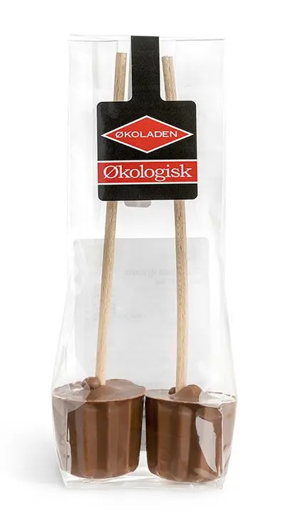 Drickchokladklubba 2 st 40% mjölkchoklad 50g x10, EKO