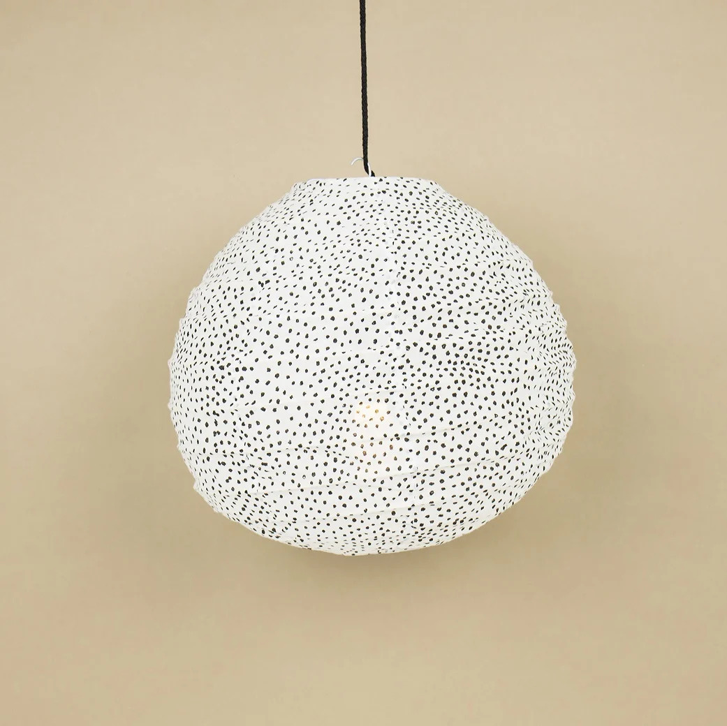 Lampskärm Fleck Drop XS vit/svart, A World of Craft