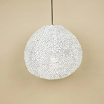 Lampskärm Fleck Drop XS vit/svart, A World of Craft