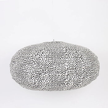Lampskärm Storm  Oval vit/svart, A World of Craft