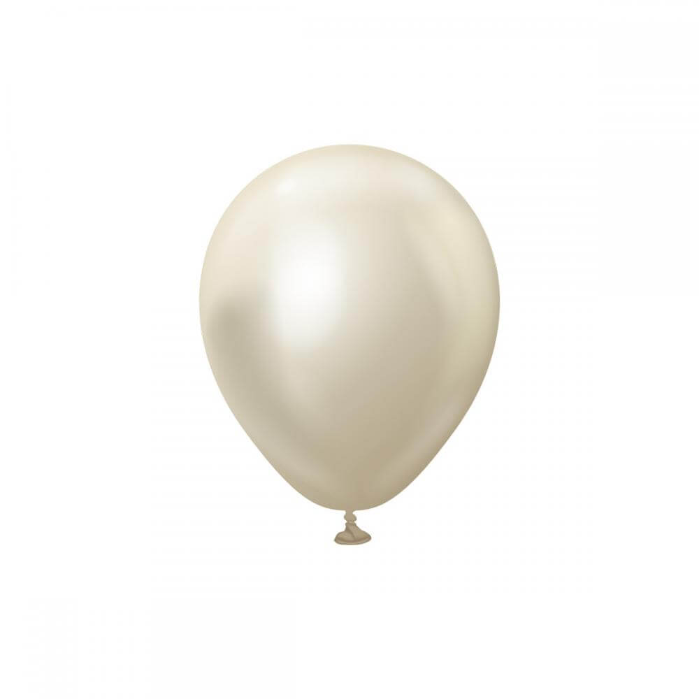 Premium Miniballonger Chrome White Gold  