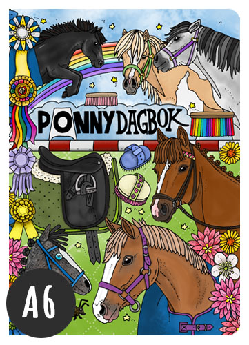 A6 Anteckningsbok Ponnydagbok