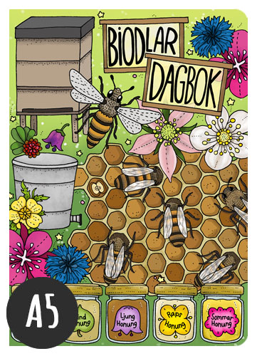 A5 Anteckningsbok Biodlardagbok