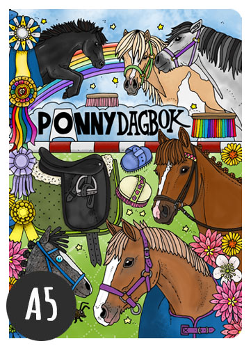 A5 Anteckningsbok Ponnydagbok