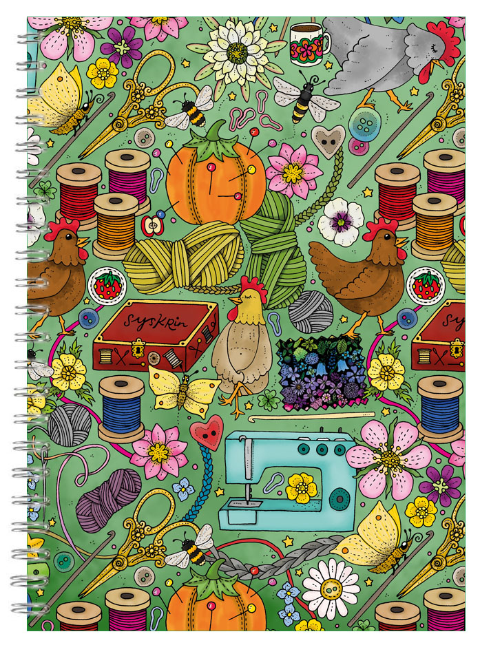A5 Spiralblock Sticka, virka och sy!