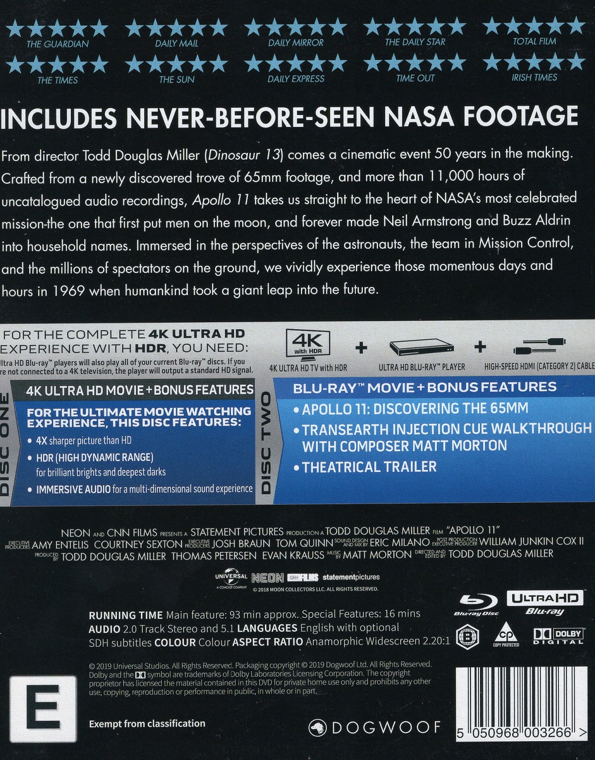 Apollo 11 (ej svensk text) (4K Ultra HD + Blu-ray) - 2
