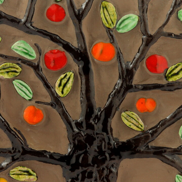 Gabi Citron-Tengborg (1972) Colorful Tree Wall Plaque 24 cm #142 (1)