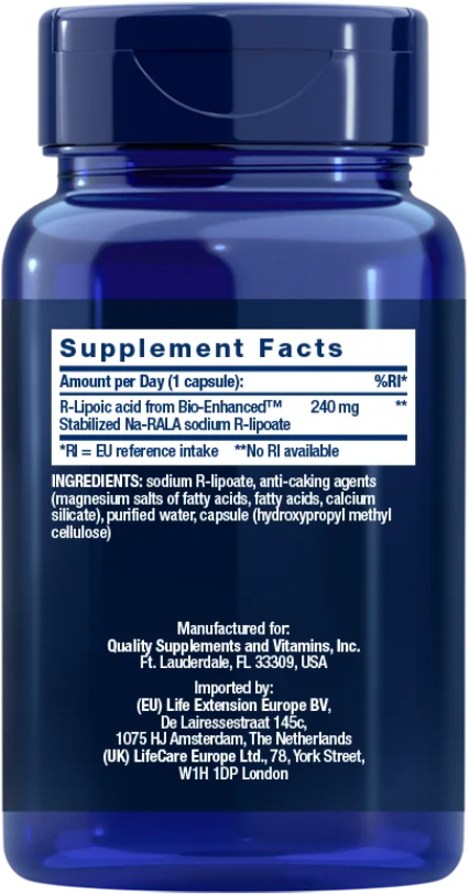Life Extension Super R-Lipoic Acid – Biotillgänglig Alfaliponsyra - 2