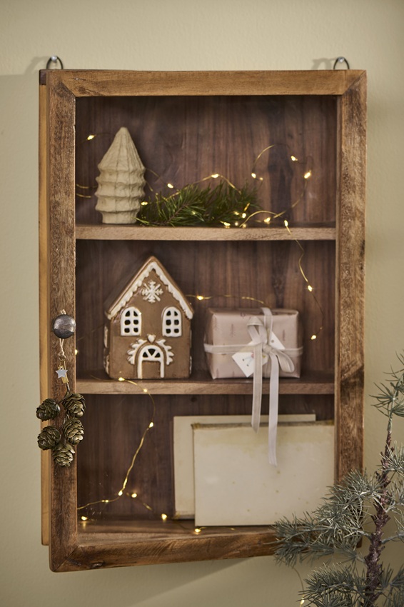 Gingerbread house - House lantern - Lantern House - Ceramic - 18x11.7 cm