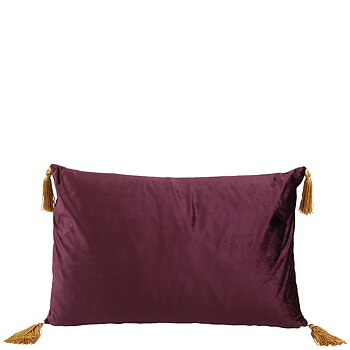 Kuddfodral Guldtassel - Purple Velvet 40x60