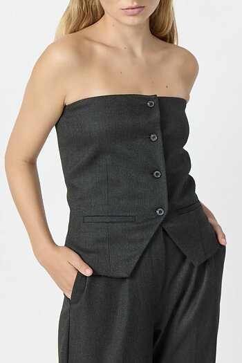 Leveté Room - Deacon 4 Top Dark Grey Melange