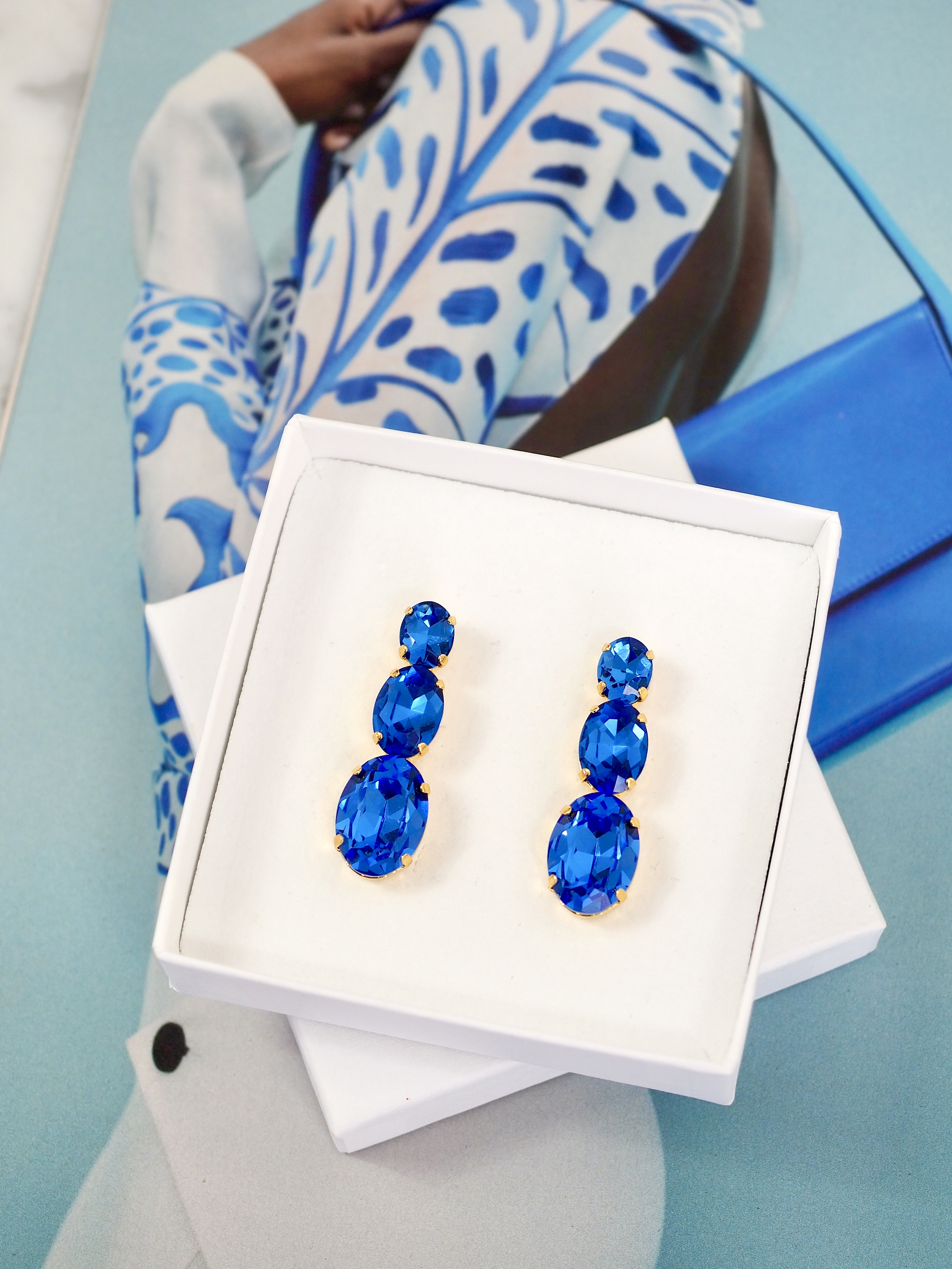 Earring Carmen Sapphire Gold