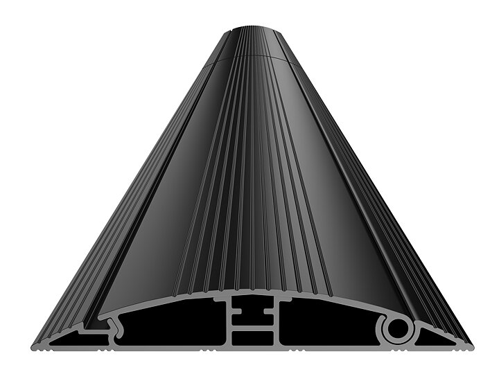 M Cable Cover Floor Black 139mm-W 2200mm-L