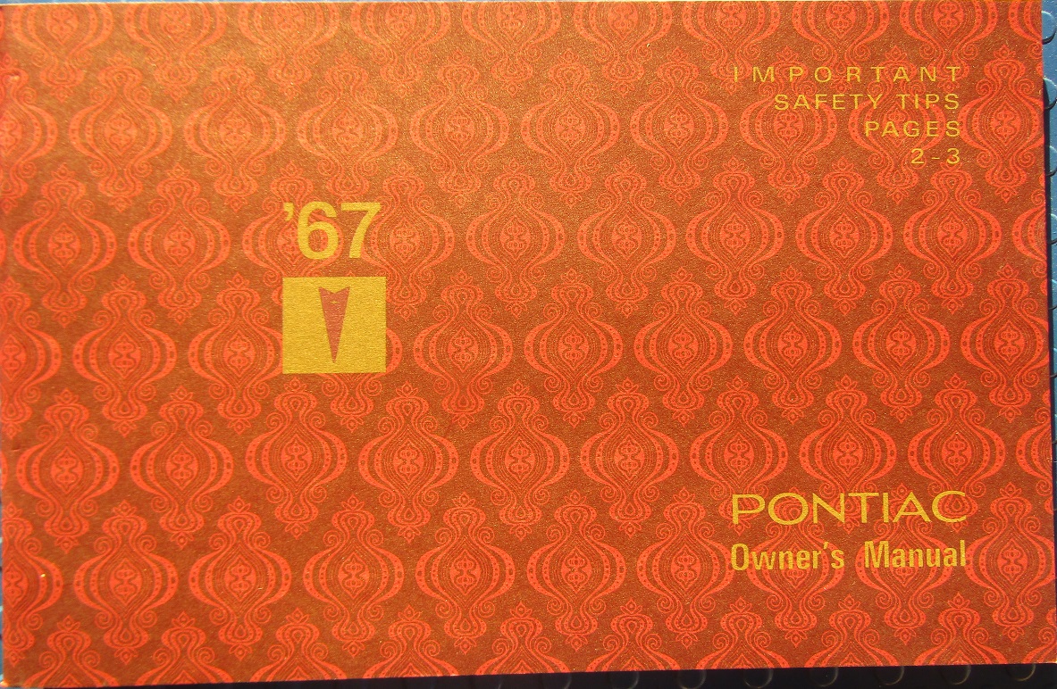 1967 Pontiac Owner's Manual alla modeller
