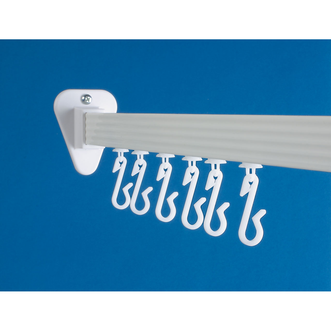 Professional Shower Curtain Tracks - Rigid (white) - 4