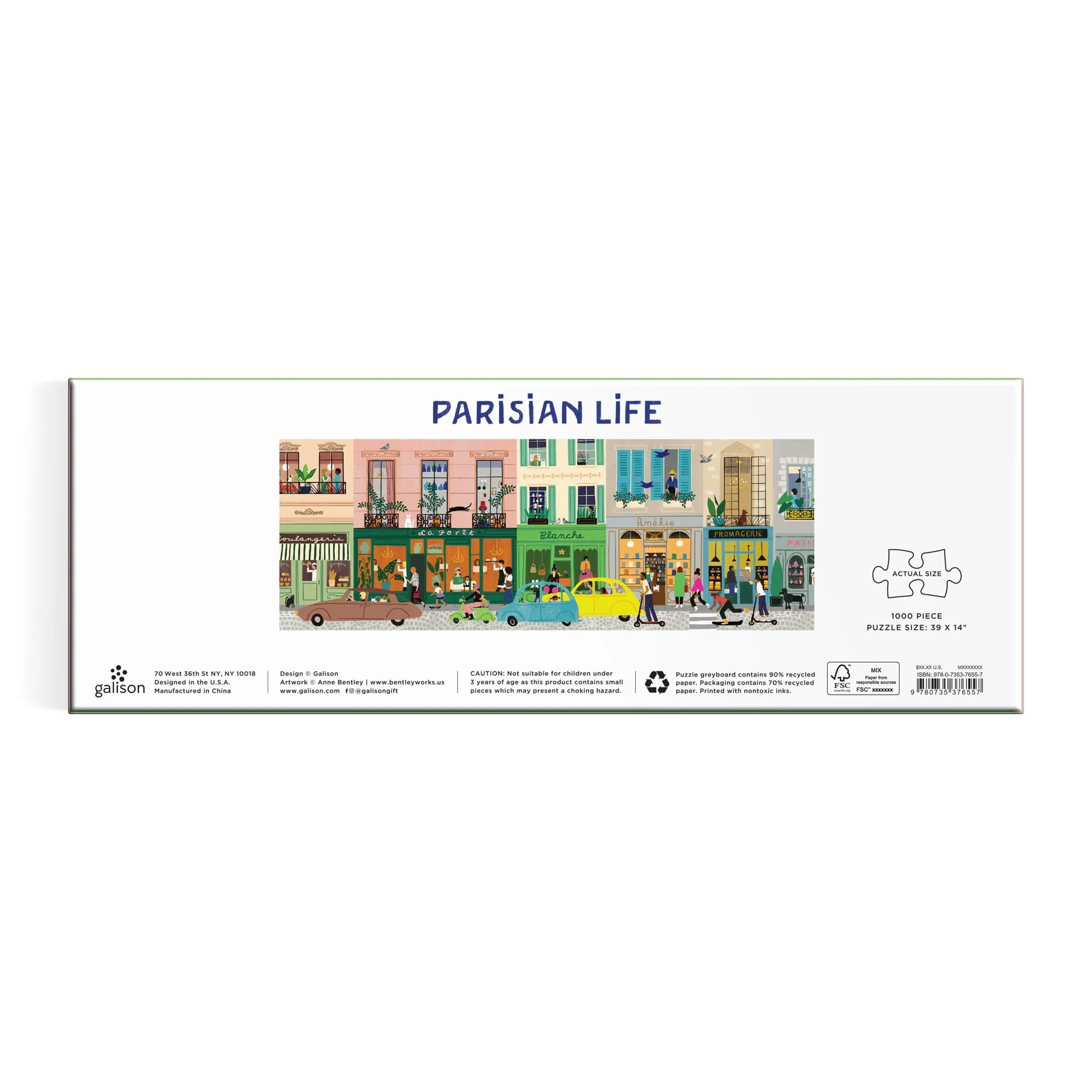 Parisian Life 1000 Piece Panoramic Puzzle - 3