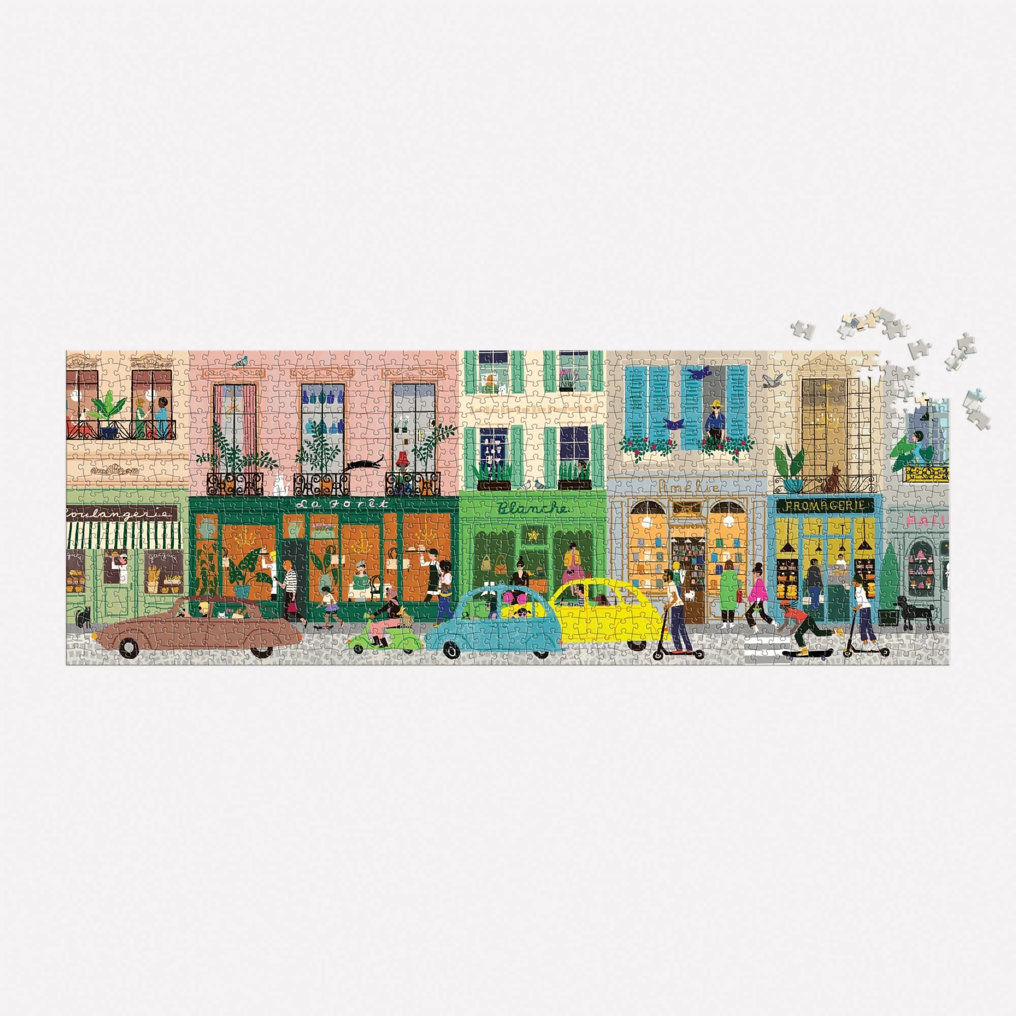 Parisian Life 1000 Piece Panoramic Puzzle - 2