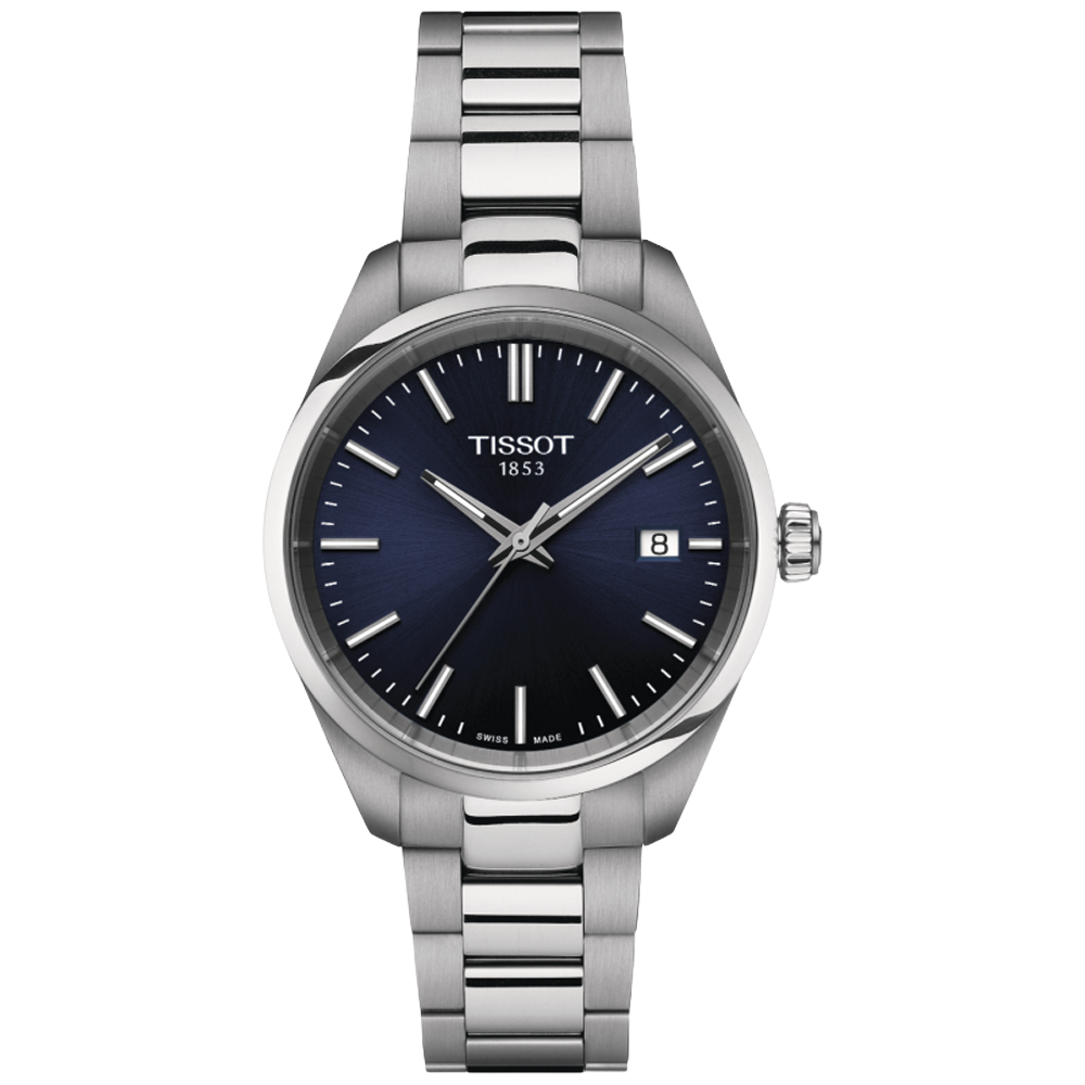 T150.210.11.041.00 Tissot PR 100 Quartz 34 mörk blå