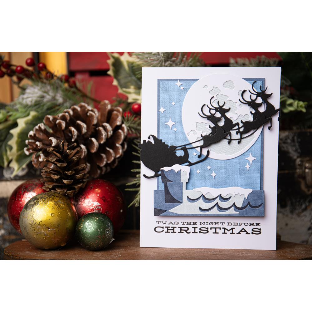 Thinlits Dies By Tim Holtz -  Reindeer Sleigh