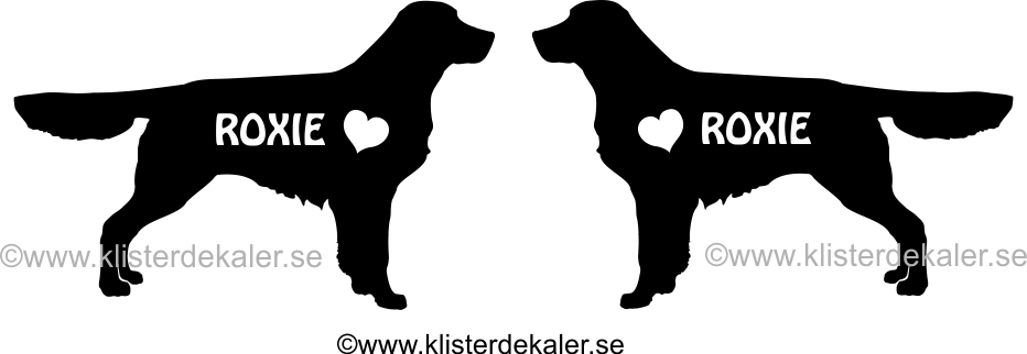 Golden retriever heart and text - 2