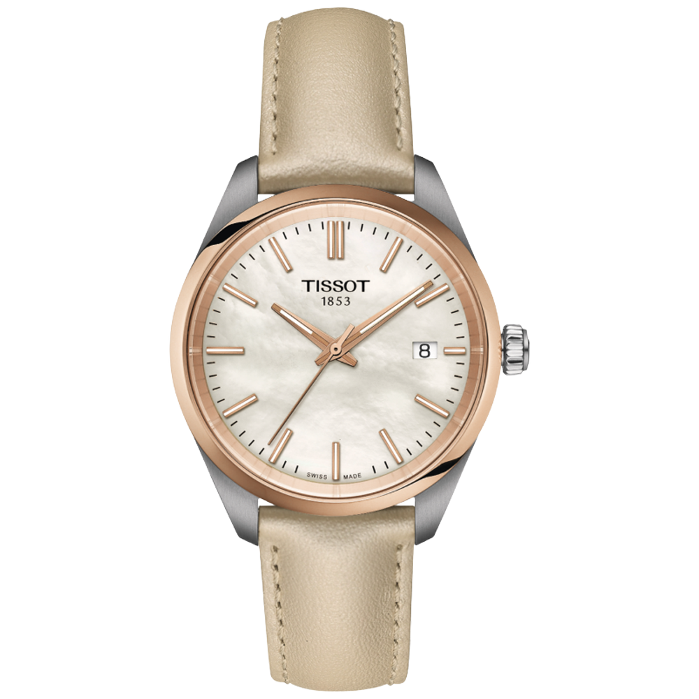 T150.210.26.111.00 Tissot PR 100 Quartz 34 rosé guld